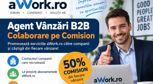 Agent Vânzări B2B – Colaborare pe Comision  REMOTE